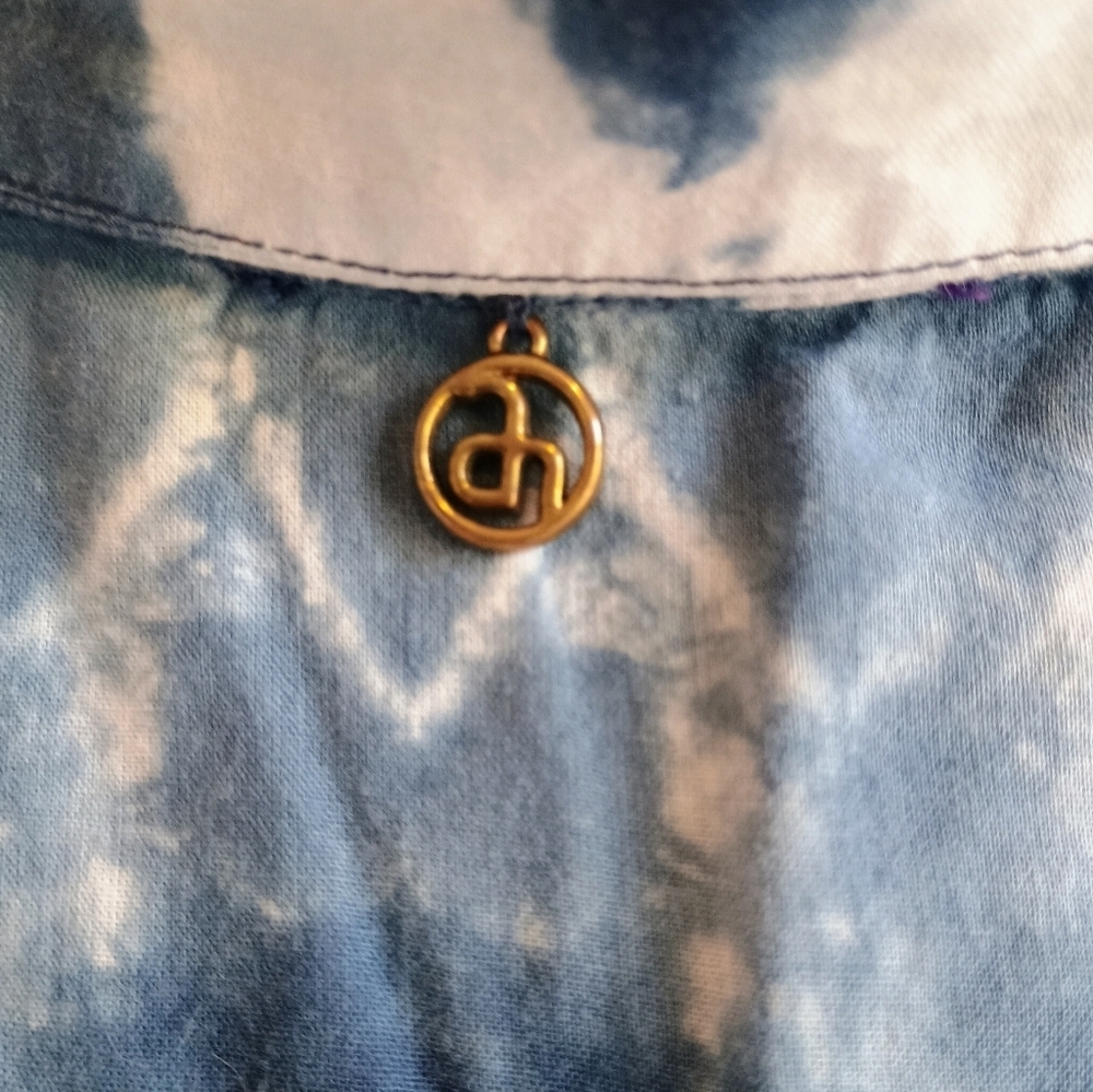 Amita Naithani Shirt Dress With Southwestern Design Button Up Size M Pockets - Picture 8 of 10